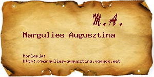 Margulies Augusztina névjegykártya